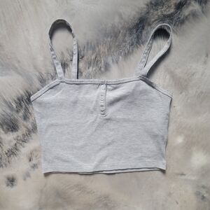 Forever 21 Light Gray Ribbed Camisole